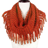 Mini Tube Fringe Scarf - Madeline Love - Flyclothing LLC