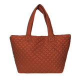 Quilted Padded Puffer Tote Bag - Madeline Love - Flyclothing LLC