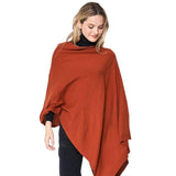 Solid Scarf Poncho - Madeline Love - Flyclothing LLC