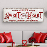 Rustic Cupid's Sweetheart Vintage Sign - Tailored Canvases - Flyclothing LLC