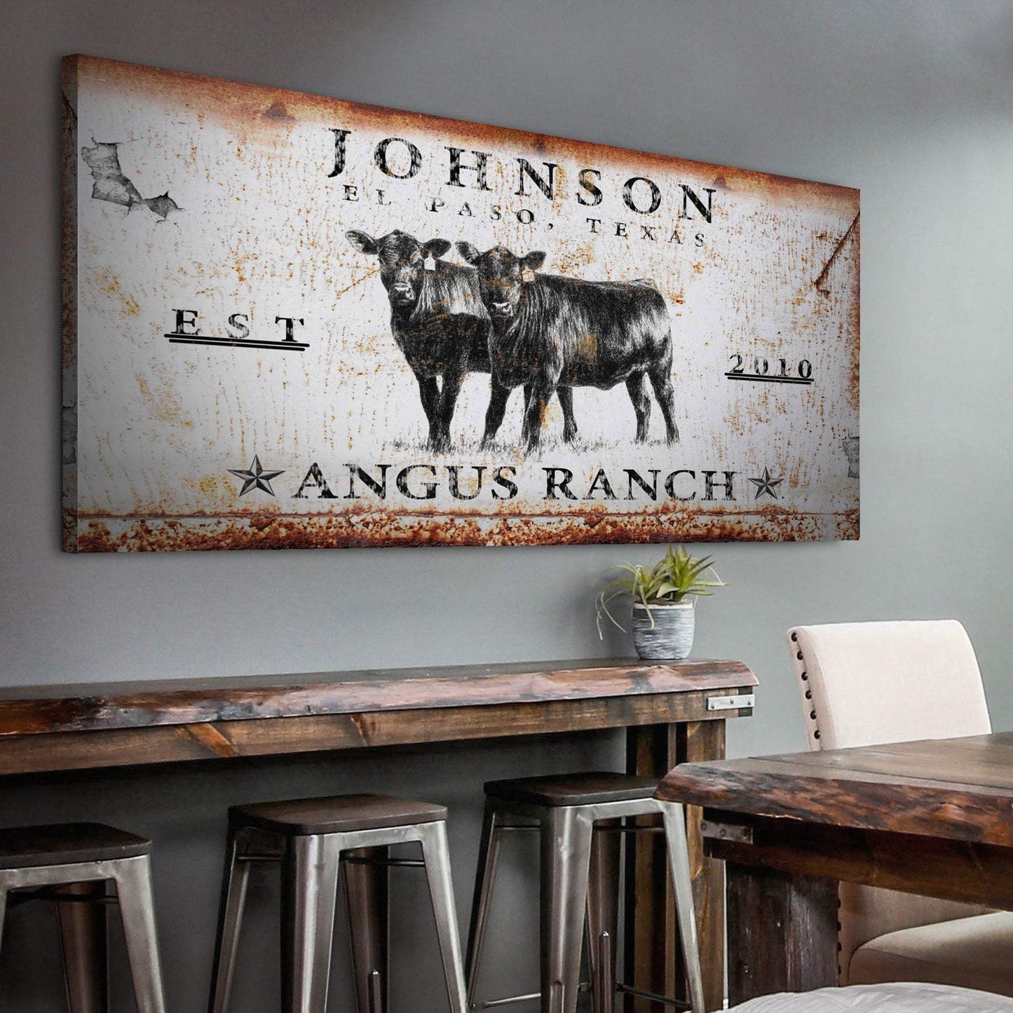 Angus Ranch Sign - Tailored Canvases - Flyclothing LLC