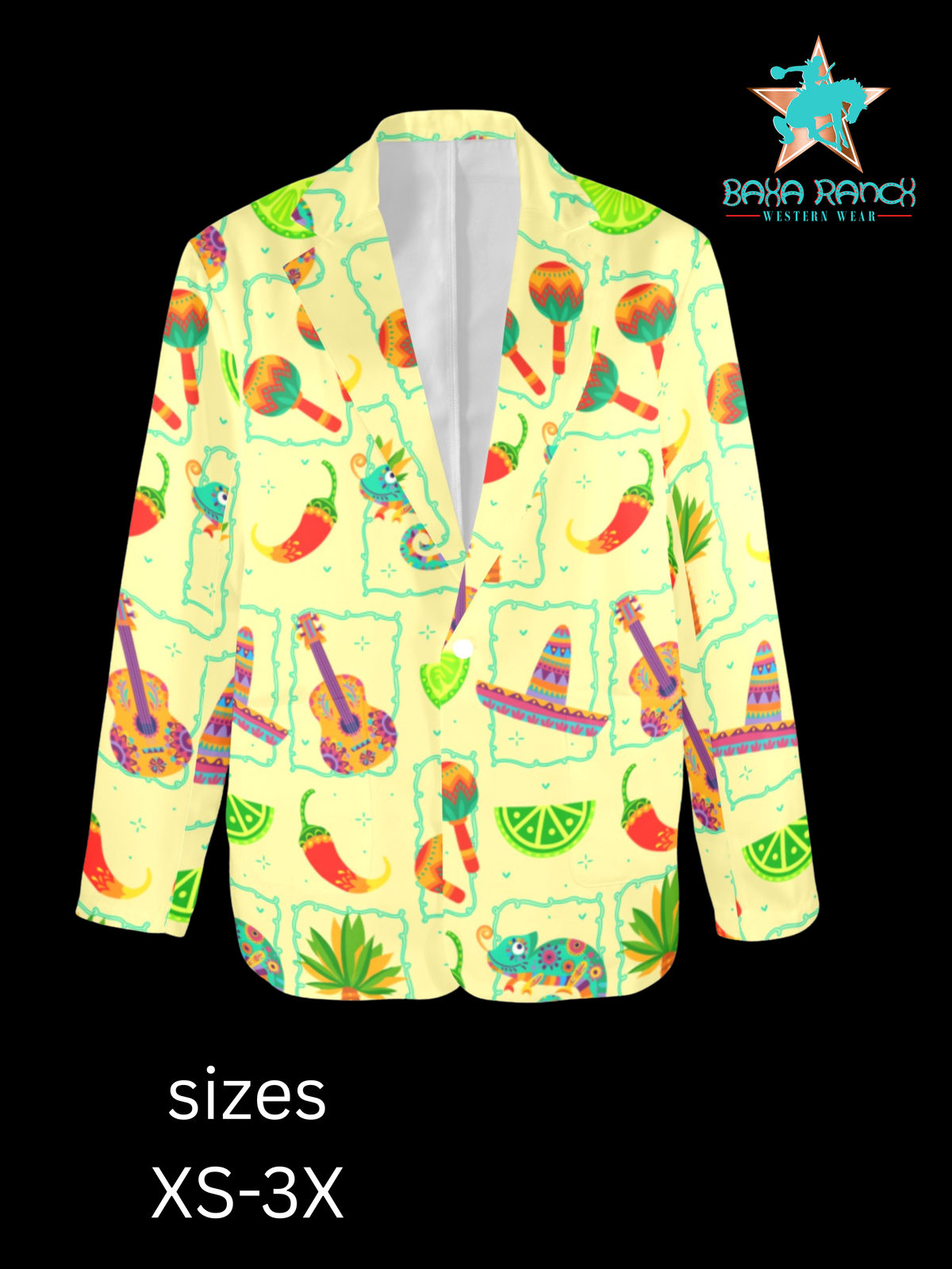Baha Ranch Colores De Mexico Festival Blazer Women's Blazer - Baha Ranch Western Wear - Flyclothing LLC