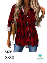 Baha Ranch Colores de Mexico Flamenco Floral Button Up Blouse - Baha Ranch Western Wear - Flyclothing LLC