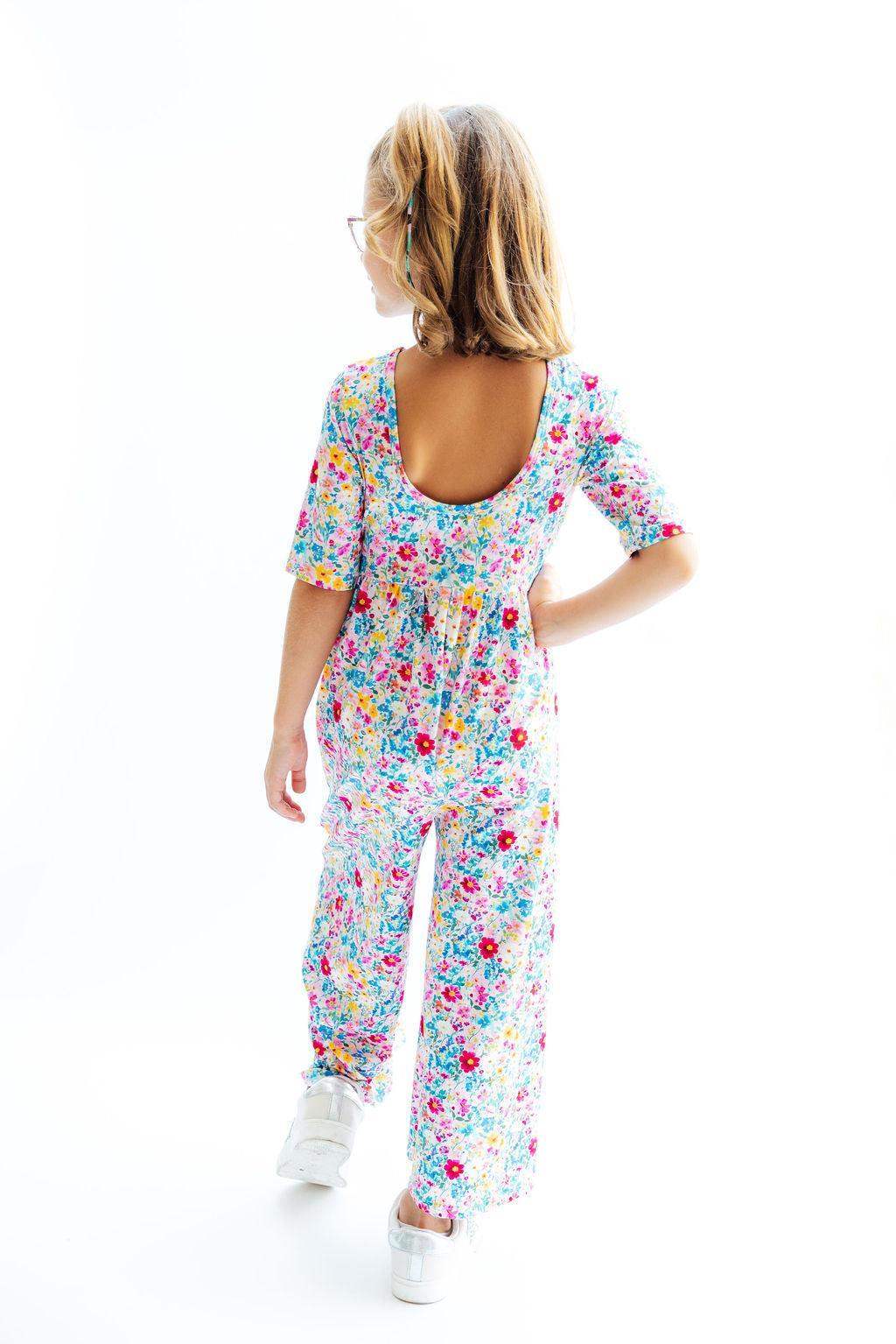 Fluttering Flowers Wide Leg Jumpsuit - Mila & Rose ® - Flyclothing LLC