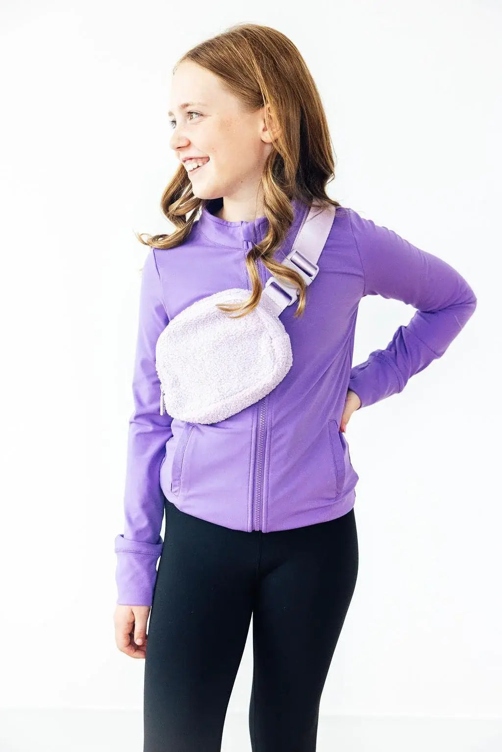 Lavender Fleece Belt Bag - Mila & Rose ® - Flyclothing LLC