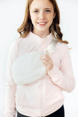 Off White Fleece Belt Bag - Mila & Rose ® - Flyclothing LLC