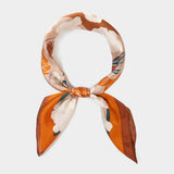 Flower Printed Square Scarf - Madeline Love - Flyclothing LLC