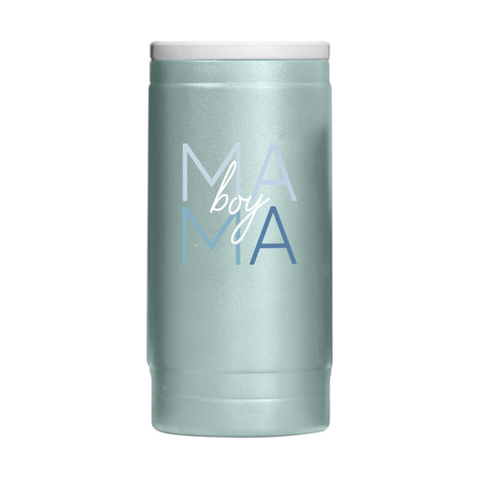 Mothers Day 12oz Boy Mama Cove Powdercoat SlimCan Coolie - Logo Brands - Flyclothing LLC