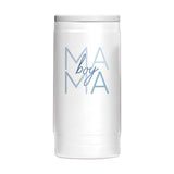 Mothers Day 12oz Boy Mama White Powdercoat SlimCan Coolie - Logo Brands - Flyclothing LLC