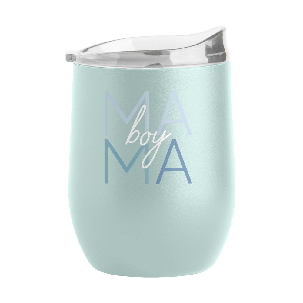 Mothers Day 16oz Boy Mama Cove Stainless Curved Beverage - Logo Brands - Flyclothing LLC