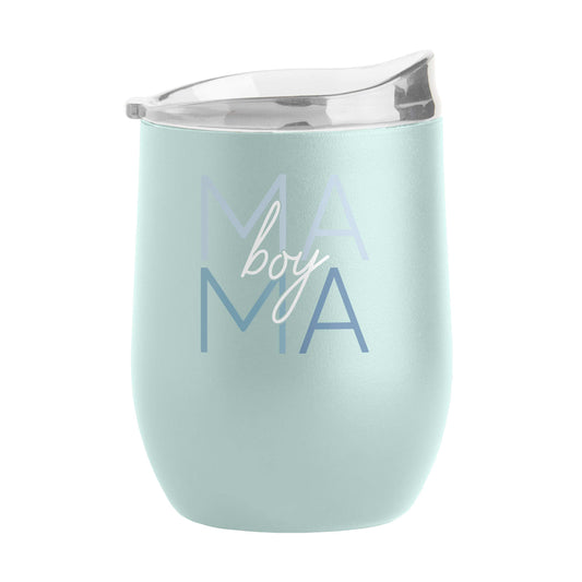 Mothers Day 16oz Boy Mama Cove Stainless Curved Beverage - Logo Brands - Flyclothing LLC