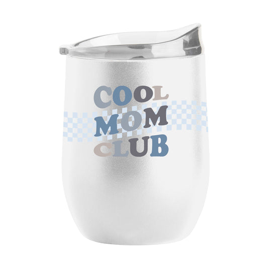 Mothers Day Cool Moms Club White 16oz Stainless Curved Beverage - Logo Brands - Flyclothing LLC