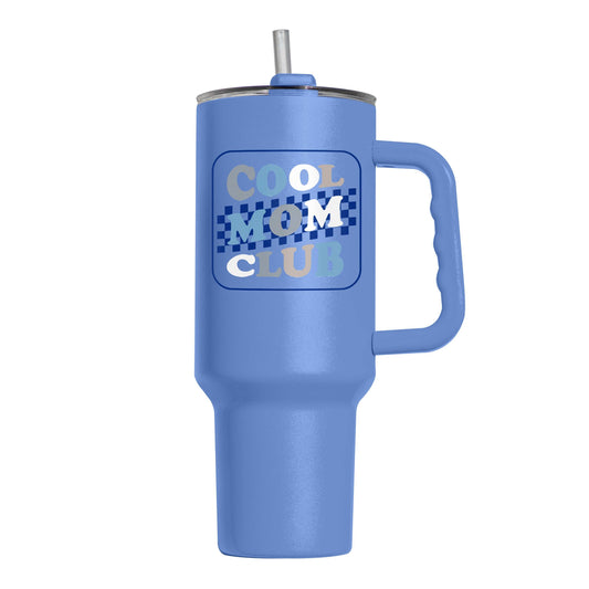 Mothers Day Blue Cool Moms Club Arctic 40oz Powder Coat Tumbler - Logo Brands - Flyclothing LLC