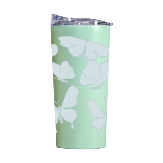 Spring 20oz Tonal Repeating Butterfly Cove Powder Coat Tumbler - Logo Brands - Flyclothing LLC