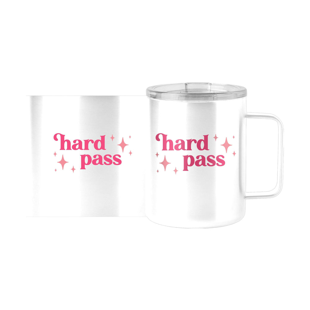 Snarky Mug Hard Pass 15oz Stainless Steel Mug - Logo Brands - Flyclothing LLC