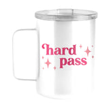 Snarky Mug Hard Pass 15oz Stainless Steel Mug - Logo Brands - Flyclothing LLC