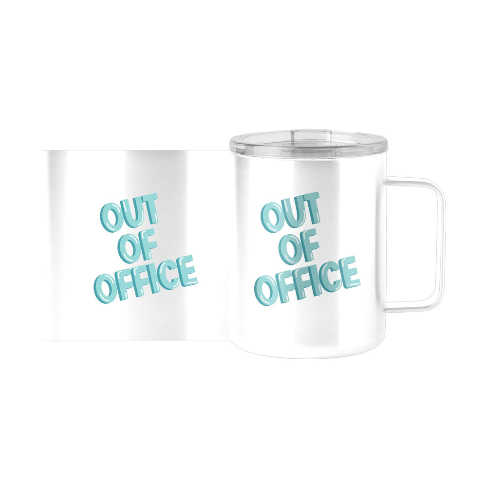 Snarky Mug Out Of Office 15oz Stainless Steel Mug - Logo Brands - Flyclothing LLC