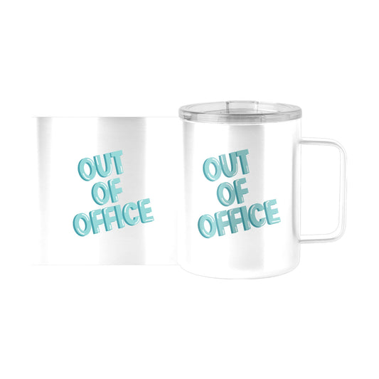 Snarky Mug Out Of Office 15oz Stainless Steel Mug - Logo Brands - Flyclothing LLC