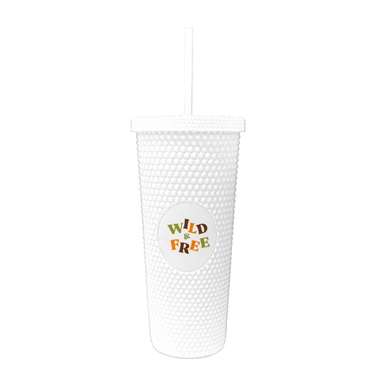 Jungle Collection Wild and Free 24oz Studded Tumbler - Logo Brands - Flyclothing LLC