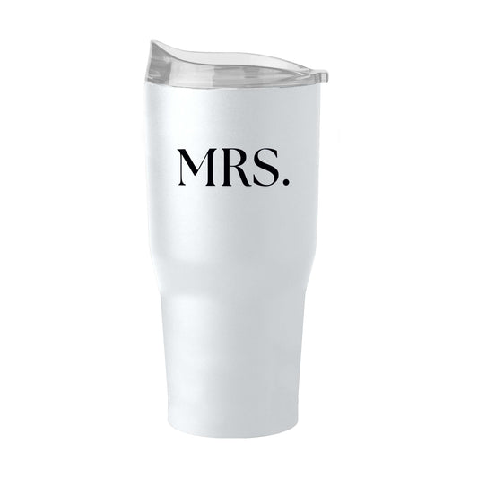 Wedding Collection Standard Font Mrs. 30oz Powder Coat Tumbler - Logo Brands - Flyclothing LLC