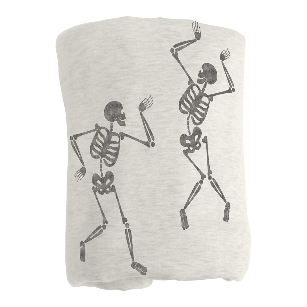 Halloween Sublimated Skeletons Sweatshirt Blanket - Logo Brands - Flyclothing LLC