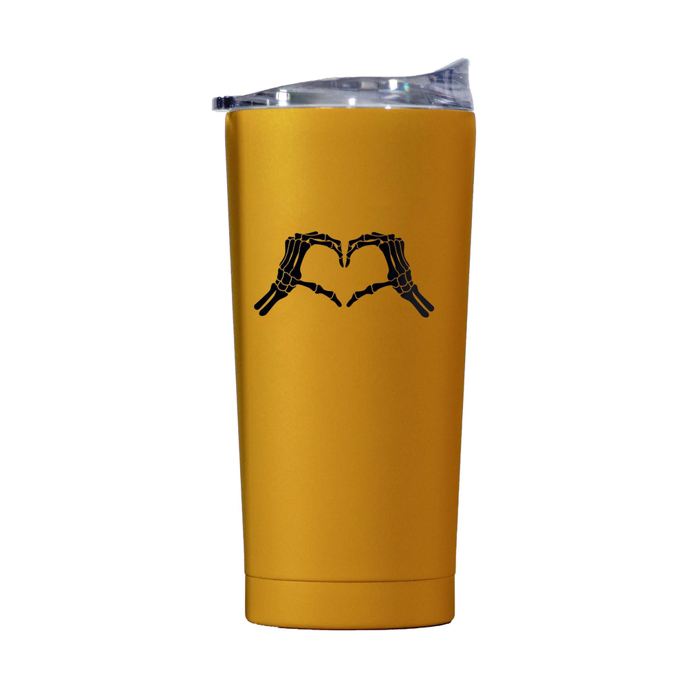 Halloween 20oz Skeloton Heart Hand Powder Coat Tumbler - Logo Brands - Flyclothing LLC