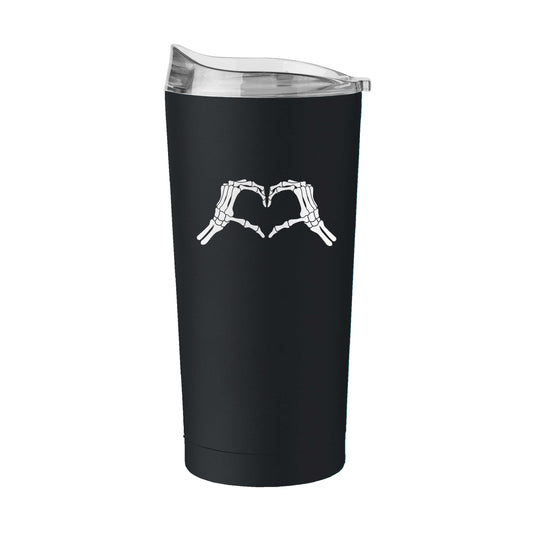 Halloween 20oz Skeloton Heart Hand Powder Coat Tumbler - Logo Brands - Flyclothing LLC