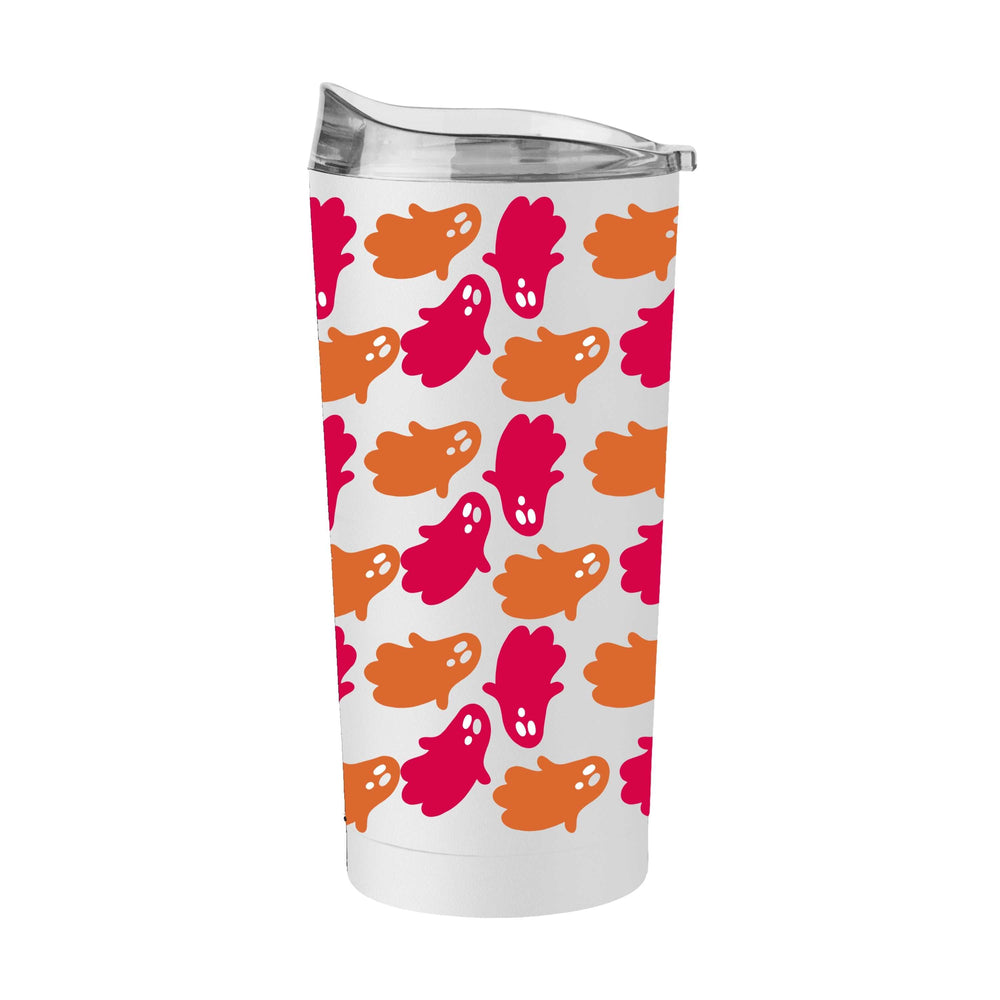 Halloween 20oz Pink and Orange Ghosts Powder Coat Tumbler - Logo Brands - Flyclothing LLC