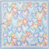 Heart Pattern Square Bandana Scarf - Madeline Love - Flyclothing LLC
