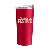 Christmas Festive 20oz Powder Coat Tumbler - Logo Brands - Flyclothing LLC