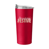 Christmas Festive 20oz Powder Coat Tumbler - Logo Brands - Flyclothing LLC