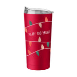 Christmas Merry and Bright 20oz Powder Coat Tumbler - Logo Brands - Flyclothing LLC