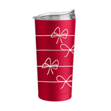 Christmas Ribbon 20oz Powder Coat Tumbler - Logo Brands - Flyclothing LLC