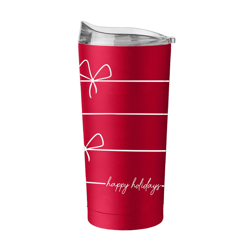 Christmas Ribbon 20oz Powder Coat Tumbler - Logo Brands - Flyclothing LLC
