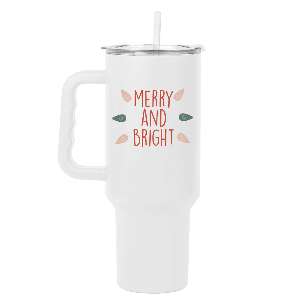 Christmas Merry and Bright 40oz PowderCoat Tumbler - Logo Brands - Flyclothing LLC