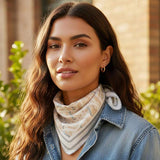 Abstract Tribal Print Square Bandana Scarf - Madeline Love - Flyclothing LLC