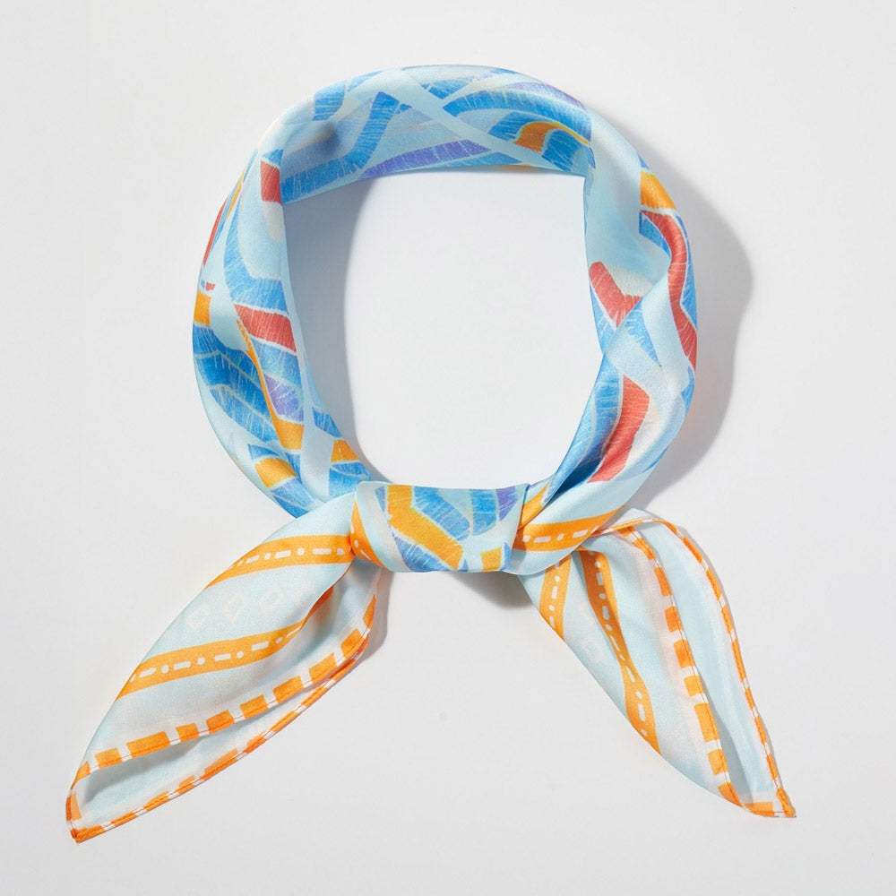 Abstract Tribal Print Square Bandana Scarf - Madeline Love - Flyclothing LLC