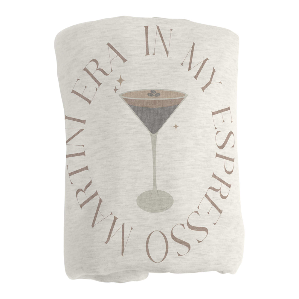Just a Girl Espresso Martini Sublimated Sweatshirt Blanket - Logo Brands - Flyclothing LLC