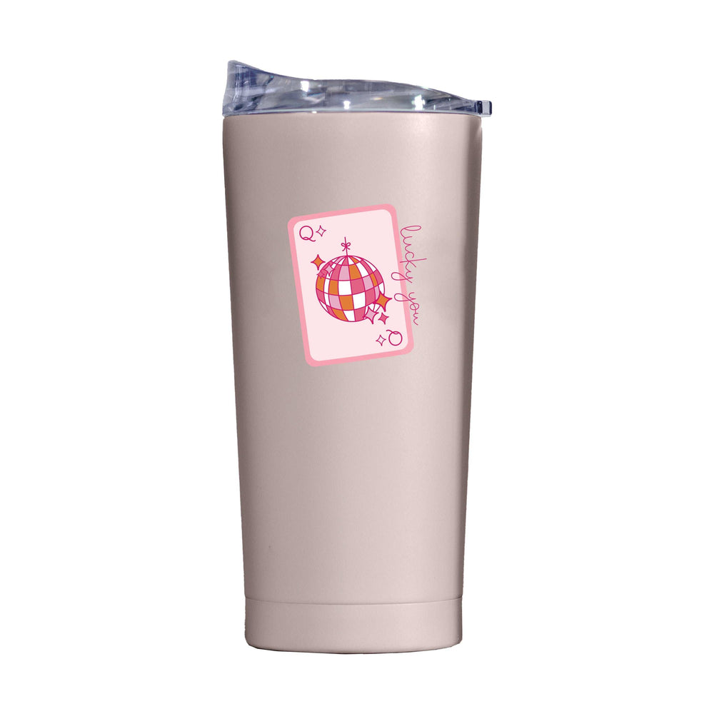 Just A Girl 20oz Lucky You Card Powder Coat Tumbler - Logo Brands - Flyclothing LLC