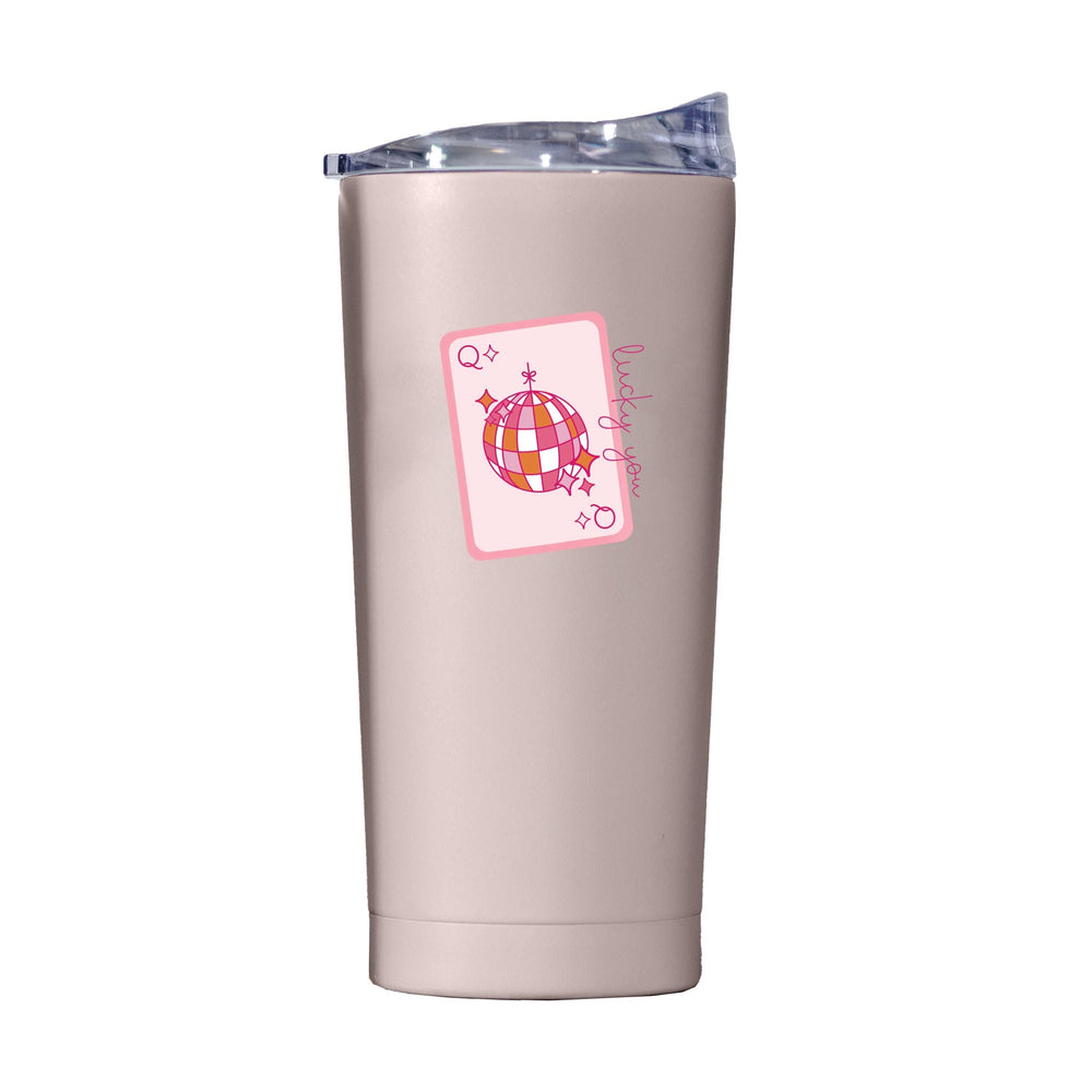 Just A Girl 20oz Lucky You Card Powder Coat Tumbler - Logo Brands - Flyclothing LLC