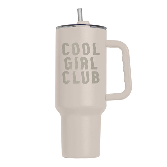 Just a Girl Cool Girl Cub 40oz Powder Coat Tumbler - Logo Brands - Flyclothing LLC