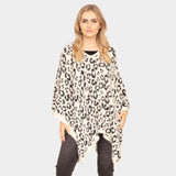 Leopard Printed Poncho - Madeline Love - Flyclothing LLC