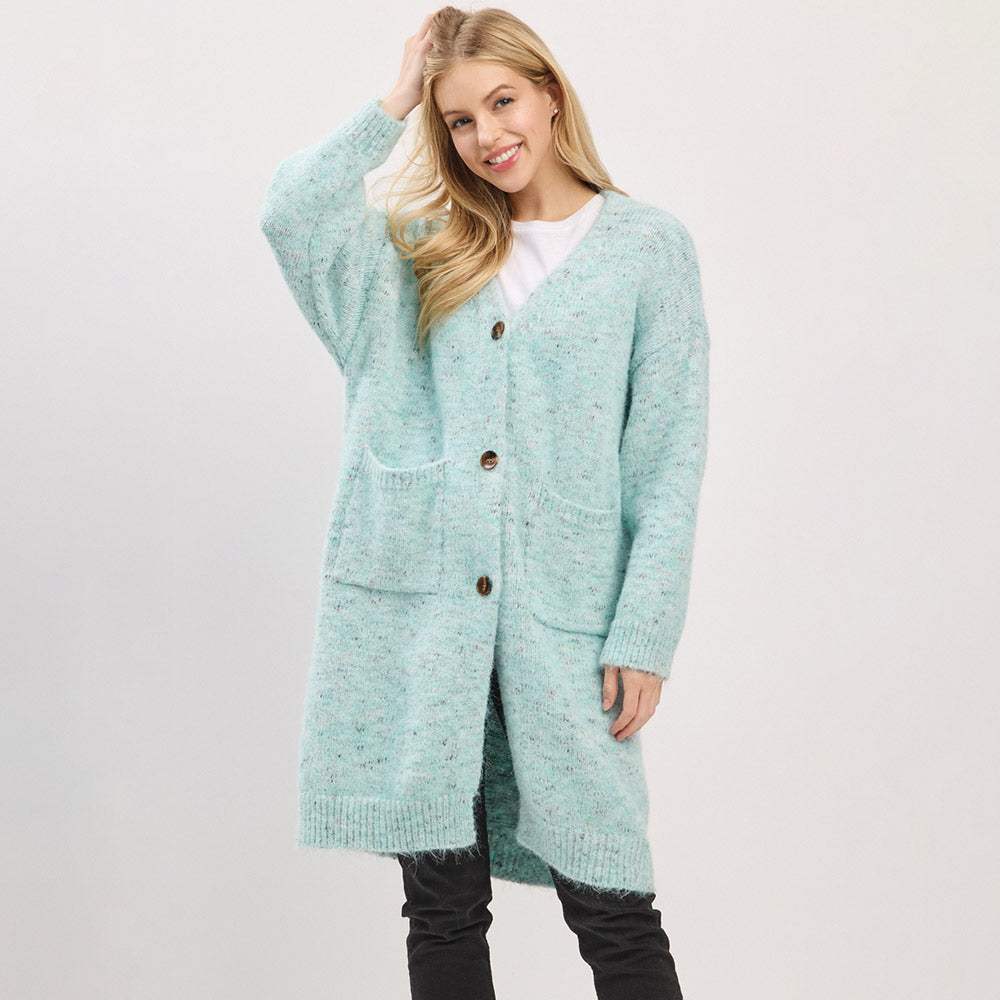 Long Button Front Soft Cozy Oversized Cardigan - Madeline Love - Flyclothing LLC