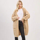 Long Button Front Soft Cozy Oversized Cardigan - Madeline Love - Flyclothing LLC