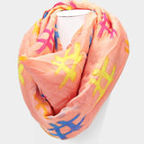 Pound Sign Print Infinity Scarf - Madeline Love - Flyclothing LLC
