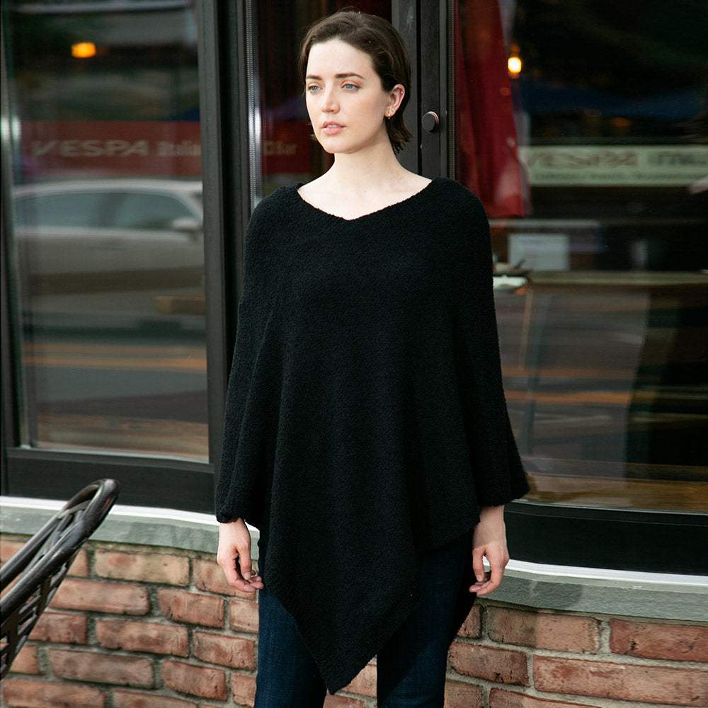 Soft Solid Poncho - Madeline Love - Flyclothing LLC
