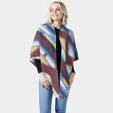 Western Pattern Jacquard Blanket Shawl - Madeline Love - Flyclothing LLC