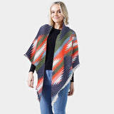 Western Pattern Jacquard Blanket Shawl - Madeline Love - Flyclothing LLC