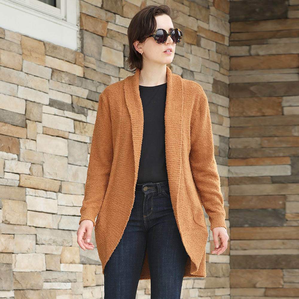 Solid Open Cardigan - Madeline Love - Flyclothing LLC