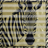 Silky Satin Feel Zebra Print Square Scarf - Madeline Love - Flyclothing LLC